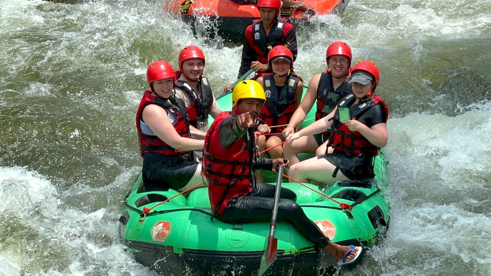 Rafting 9 kms.+ Elephant Trekking 30 mins.+ ATV 30 mins.+ Flying Fox + Waterfall