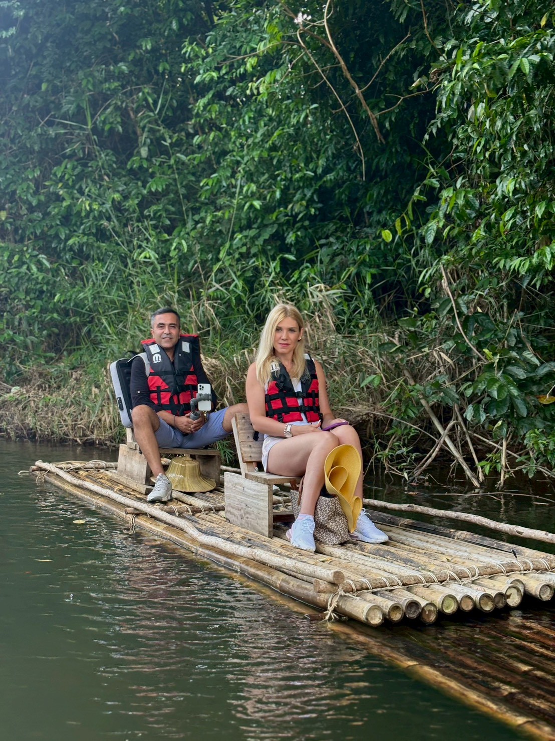 B2. Bamboo Rafting + Elephant Trekking 30 mins. + Elephant Bathing + Flying Fox + Waterfall - 4