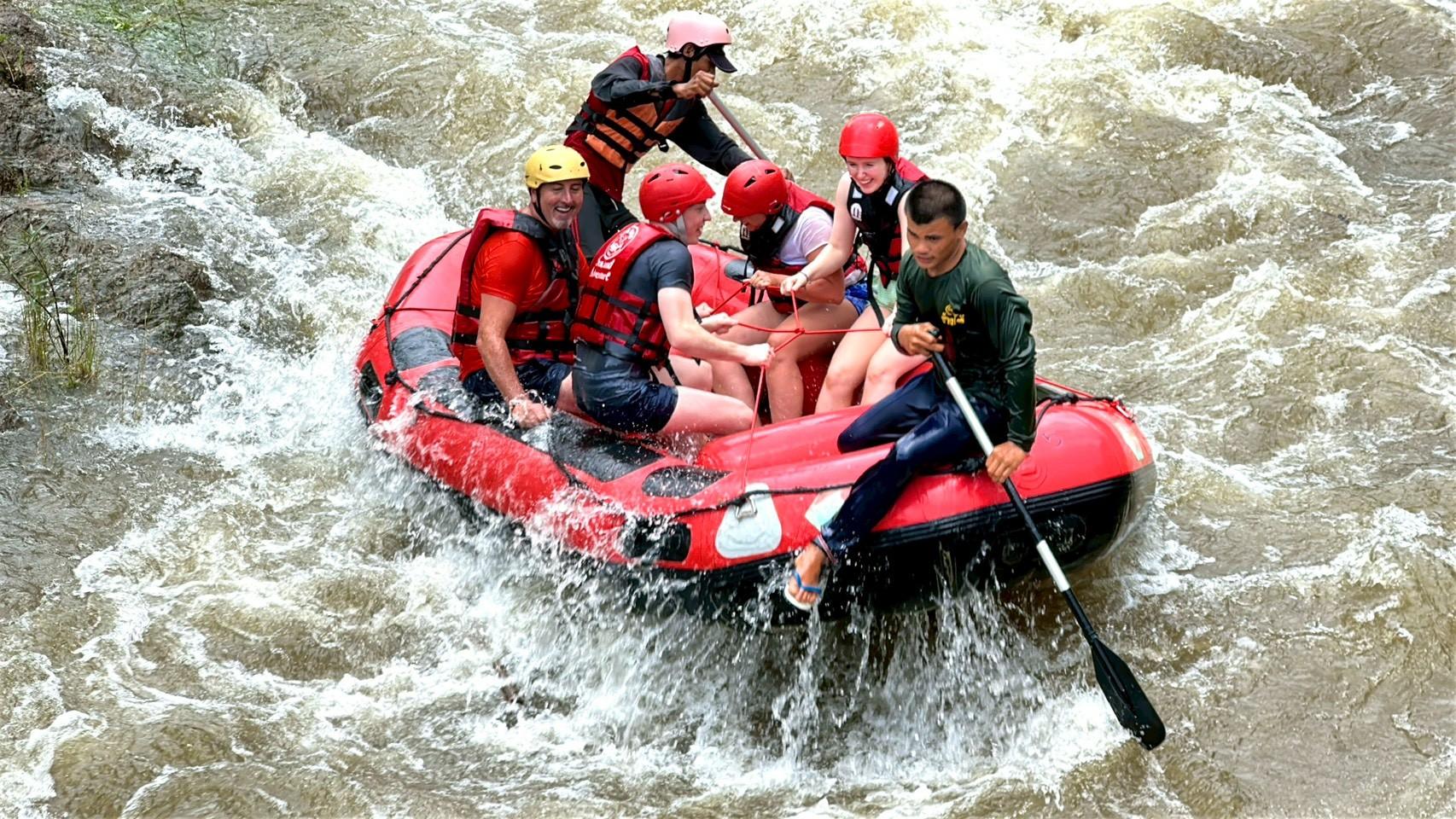 S7. Rafting 5.5 kms.+ Elephant Bathing 30 mins.+ Flying Fox + Waterfall