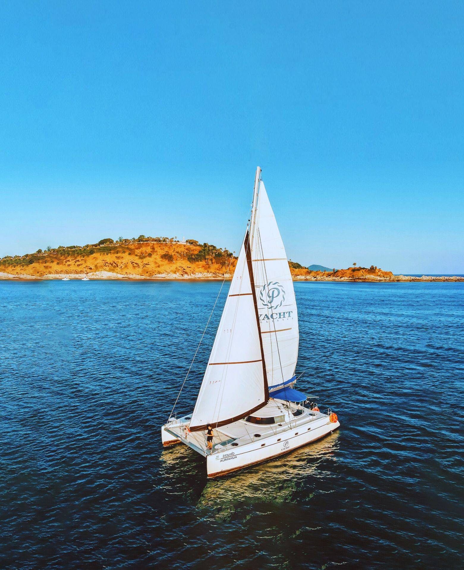Kahung Beach + Sunset Promthep & Krating Cape by Sailing Catamaran (NKP03)